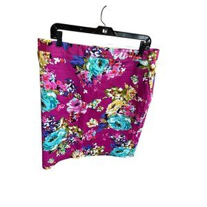 Charter Club Gorgeous Pencil Skirt  Sz 16 Career Spring NWOT Gold Floral Poppies